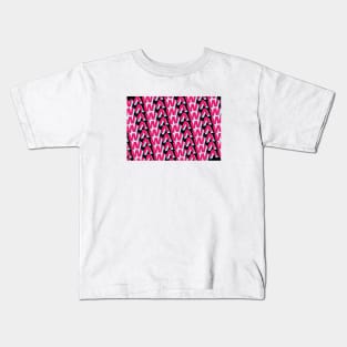 ^w^ satisfied kawaii emoji pattern 2 Kids T-Shirt